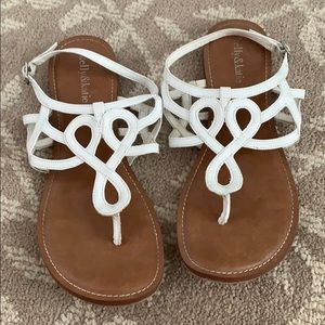 White Sandals Sz 10